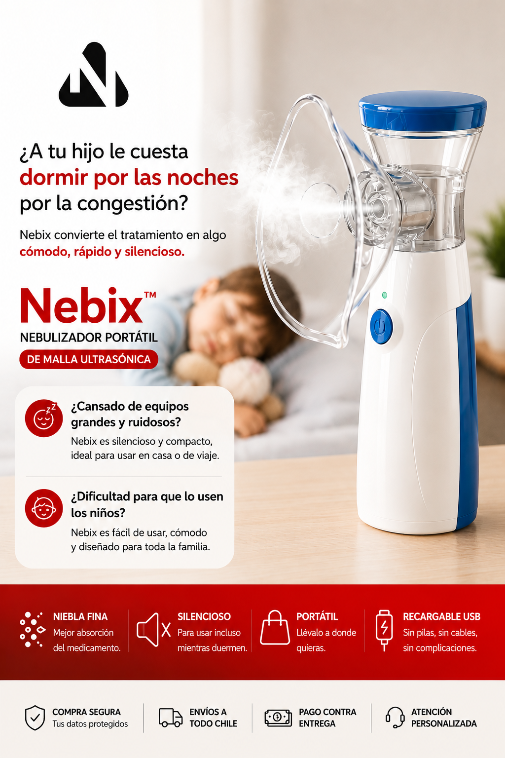 Nebulizador Portatil Nebix